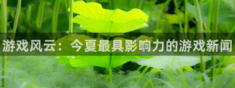 极悦娱乐登录网址：游戏风云：今夏最具影响力的游戏新闻