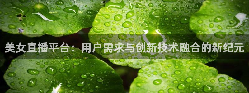 nba直播玩球直播：美女直播平台：用户需求与创新技术融合的新纪元